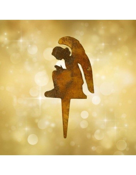 Engel Gabriel mini Stecker aus Edelrost perfekte Weihnachtsdeko