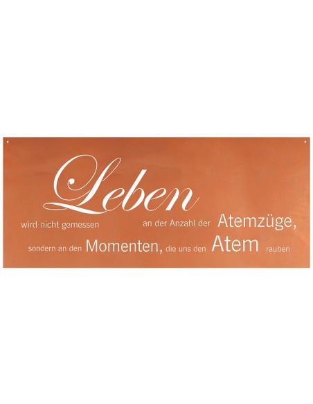 Leben wird nicht gemessen an der Anzahl der Atemzüge, sondern an den Momenten, die uns den Atem rauben