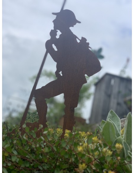 Gartendeko Rost Dekofigur Wanderer - Toni - Bergsteiger Rost Metall Höhe 50 cm 
Höhe 50


Breite 30 cm
