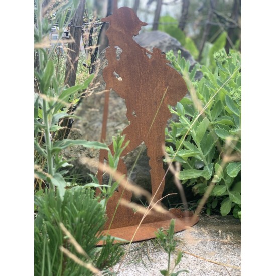 Gartendeko Rost Dekofigur Wanderer - Toni - Bergsteiger Rost Metall Höhe 50 cm 
Höhe 50


Breite 30 cm
