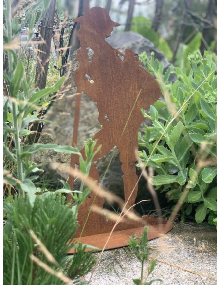 Gartendeko Rost Dekofigur Wanderer - Toni - Bergsteiger Rost Metall Höhe 50 cm 
Höhe 50


Breite 30 cm
