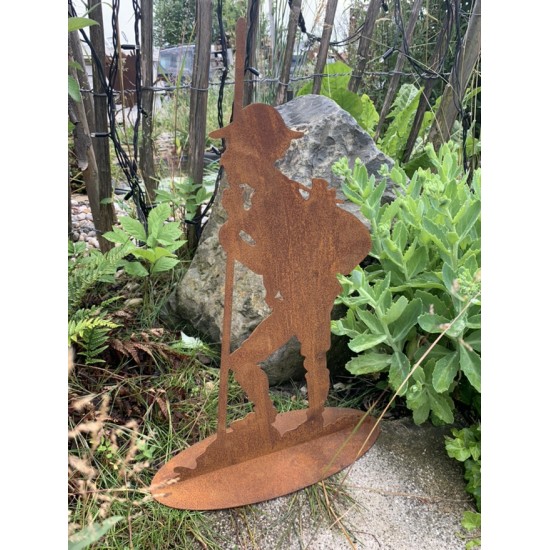 Gartendeko Rost Dekofigur Wanderer - Toni - Bergsteiger Rost Metall Höhe 50 cm 
Höhe 50


Breite 30 cm
