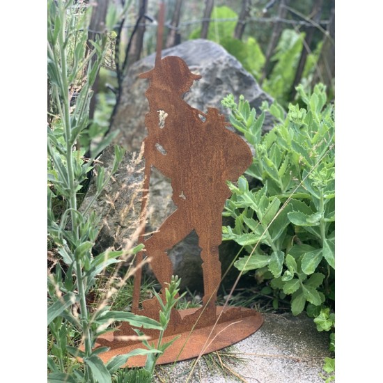 Gartendeko Rost Dekofigur Wanderer - Toni - Bergsteiger Rost Metall Höhe 50 cm 
Höhe 50


Breite 30 cm
