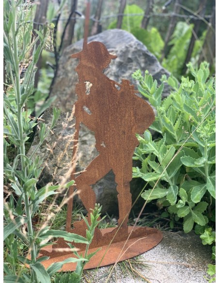 Gartendeko Rost Dekofigur Wanderer - Toni - Bergsteiger Rost Metall Höhe 50 cm 
Höhe 50


Breite 30 cm
