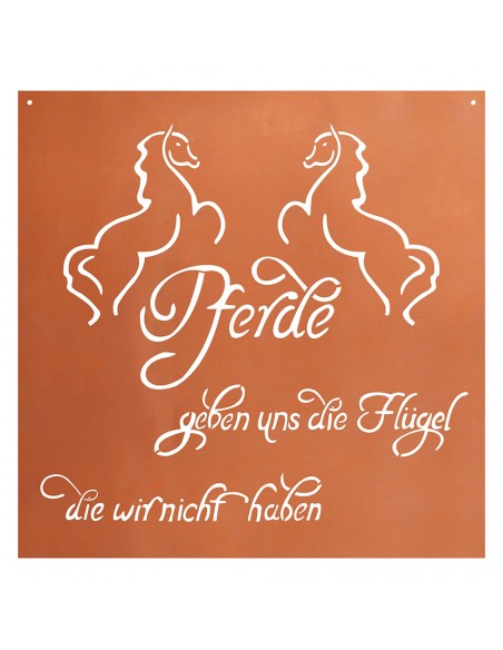 Pferde geben uns die Flügel die wir nicht haben - Pferdespruch