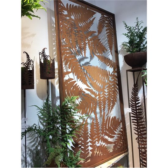 Farn Paravent Sichtschutz, filigran, 200 x 100 cm