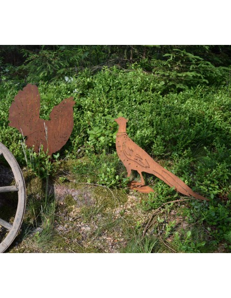 Wildschwein, Fasan und Auerhahn Edelrost Dekofigur Fasan 55 cm lang 
nicht nur für Jäger: Unser Edelrost Fasan ist hervorragend