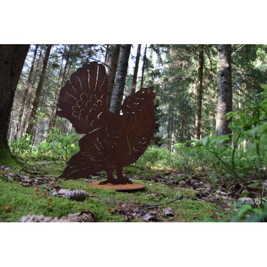 Wildschwein, Fasan und Auerhahn Dekofigur Auerhahn - Höhe  65cm 
Höhe 65 cm 
Breite 54 cm
auf einer stabilen Bodenplatte

