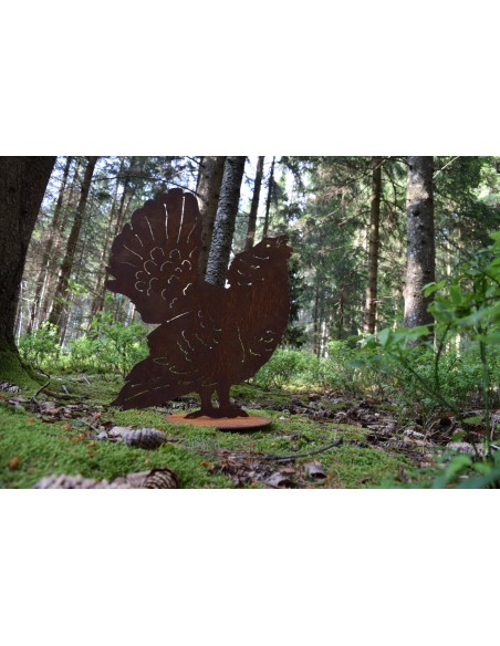 Wildschwein, Fasan und Auerhahn Dekofigur Auerhahn - Höhe  65cm 
Höhe 65 cm 
Breite 54 cm
auf einer stabilen Bodenplatte
