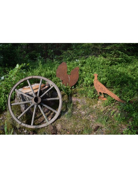 Wildschwein, Fasan und Auerhahn Dekofigur Auerhahn - Höhe  65cm 
Höhe 65 cm 
Breite 54 cm
auf einer stabilen Bodenplatte
