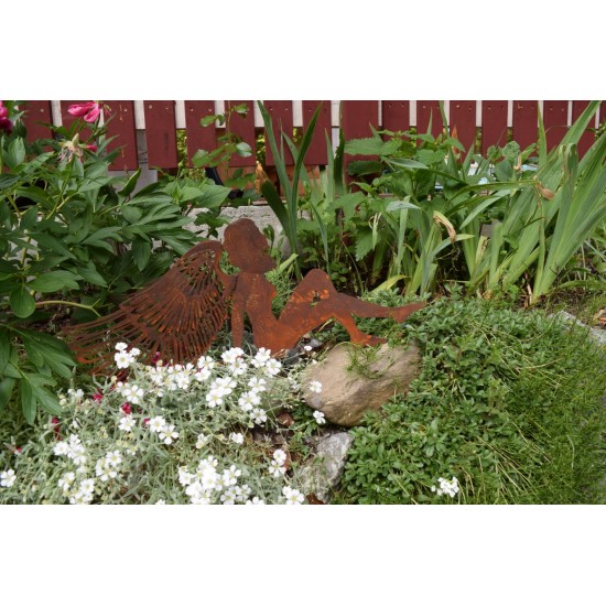 Engelfiguren kaufen und Engel Bastel-Ideen Engel sitzend mit doppelten Flügeln - Breite 80 cm - mittel 
Offen
Höhe 35 cm
Läng