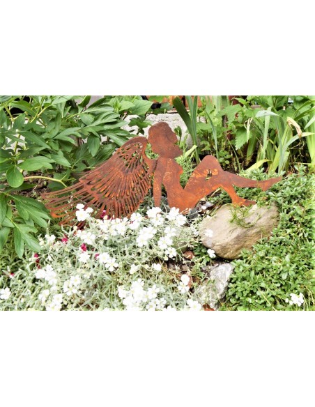 Engelfiguren kaufen und Engel Bastel-Ideen Engel sitzend mit doppelten Flügeln - Breite 80 cm - mittel 
Offen
Höhe 35 cm
Läng