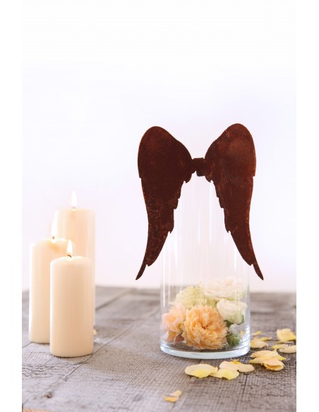 Bastelideen mit Metall und Rost Lange Engelsflügel zum Einhängen (mittel) 25 x 29 cm 

Lange Engelsflügel zum Einhängen (mitte