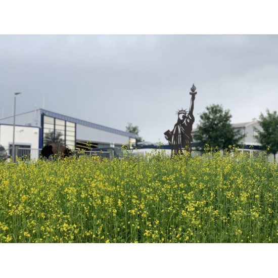 Skulpturen - Rostsäulen und Stelen Freiheitsstatue Figur Metall - Höhe 200 cm - Wahrzeichen als Gartendeko Freiheitsstatue Figur
