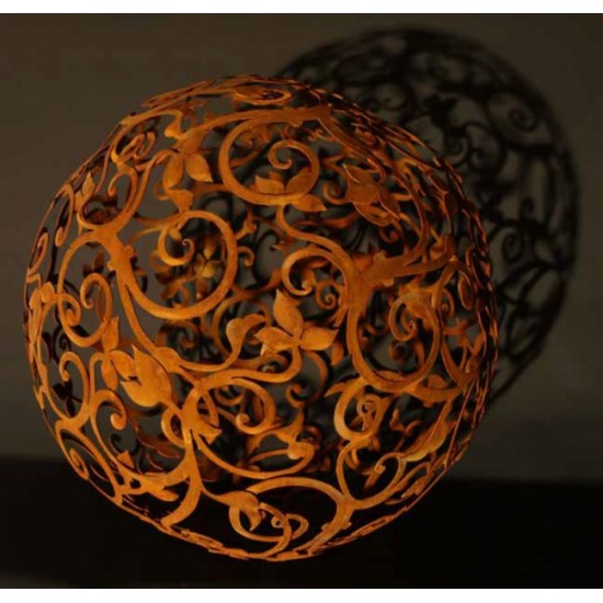 70 cm Kugeln Edelrost Barockkugel zweiteilig - 80cm Ø  XXL sehr aufwendig geschnittene und besonders edle Kugel
Durchmesser 80