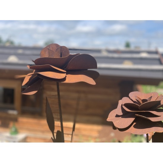 Rosen Gartenstecker Rose Ø 20 cm - ca. 85 cm Höhe - klein 
Höhe: ca 85 cm
Ø Blüte: ca 20 cm
