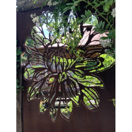 Blumen Sichtschutzwände Sichtschutzwand Dahlie - 140 x 190 cm 3 mm ohne Rahmen Traumhafter Sichtschutz für verträumte Gärten. In