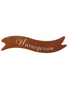 Schriftzug - Unvergessen - 40 cm lang - für Grab und Kranz