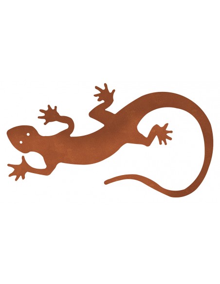 Deko Eidechse aus Edelrost - Länge 25 cm