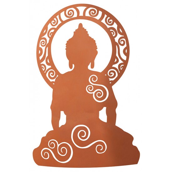 Edelrost Figur Ganesha, 60 cm hoch und 37cm breit