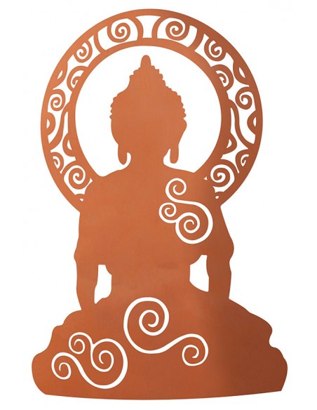 Edelrost Figur Ganesha, 60 cm hoch und 37cm breit