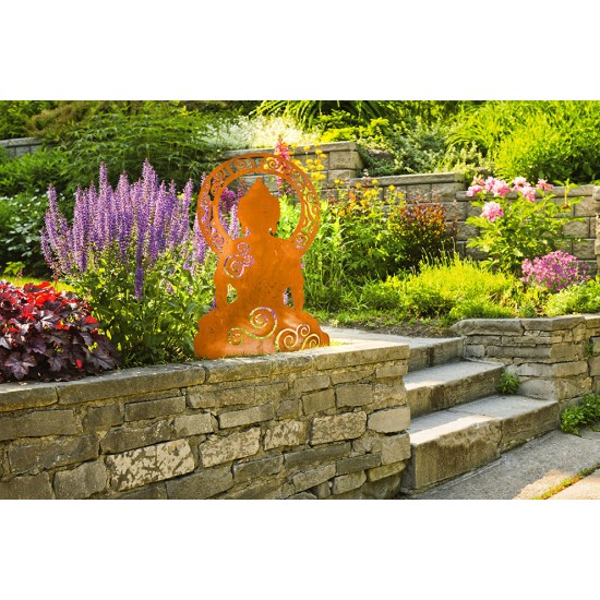 Edelrost Figur Ganesha, 60 cm hoch und 37cm breit