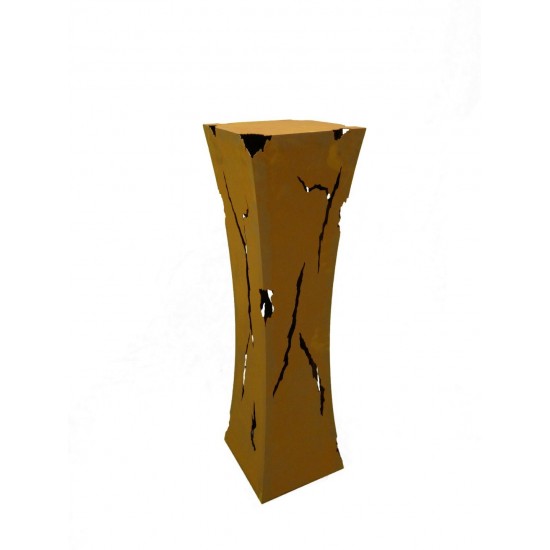 taillierte Säulen Rost Säule Mystik, mit Feuerbehälter, Höhe 110 cm Höhe: 110 cm
Breite: 30 x 30 cm
Oben ist ein Loch für den Fe