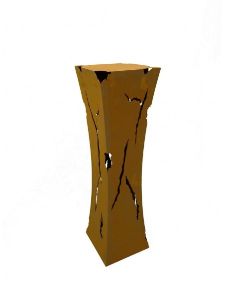 taillierte Säulen Rost Säule Mystik, mit Feuerbehälter, Höhe 110 cm Höhe: 110 cm
Breite: 30 x 30 cm
Oben ist ein Loch für den Fe