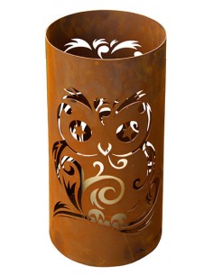 Windlicht - Eule mit Sternenaugen - groß - Höhe 50 cm