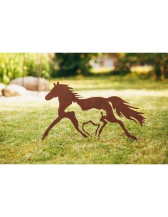 Elegant Trabende Stute 24 cm Hoch - 41 cm Lang  (klein) 2
