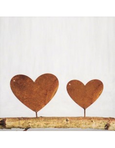 Herzige Dinge - Edelrost Dekoherzen Deko Herz mit Schraube zum Eindrehen in Holz - klein 
dieses kleine Deko-Herz kannst du pri 2