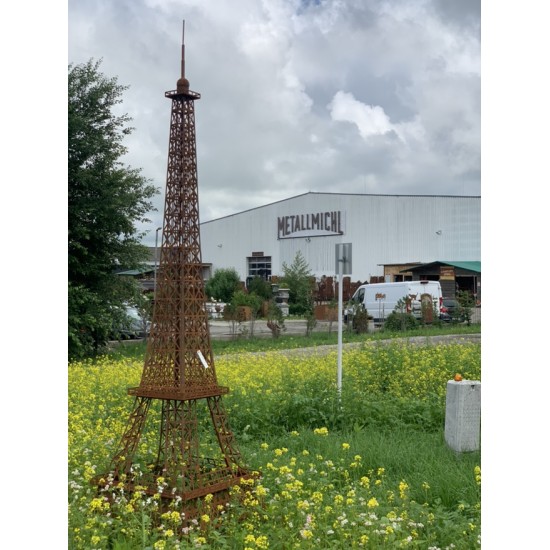 Gartendeko Rost Edelrost Eiffelturm - Groß - Höhe 340 cm Gigantischer Eiffelturm aus Edelrost
Mit dem Deko Eiffelturm aus Metal