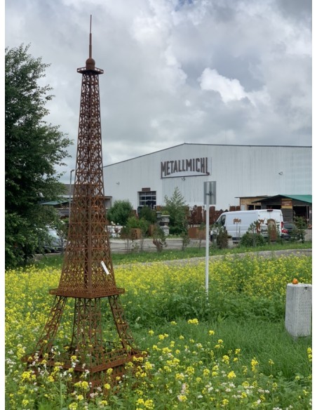 Gartendeko Rost Edelrost Eiffelturm - Groß - Höhe 340 cm Gigantischer Eiffelturm aus Edelrost
Mit dem Deko Eiffelturm aus Metal