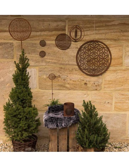 Blume des Lebens Blume des Lebens - Metall Wandbild - Ø 45 cm Großes Wandbild Blume des Lebens mit 45 cm Durchmesser

filigran