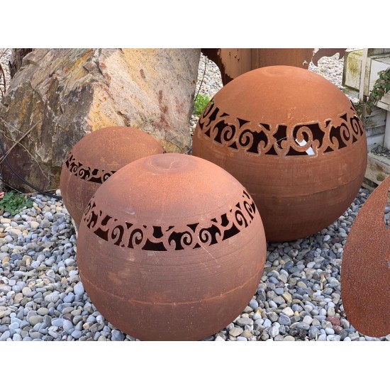 50 cm Dekokugeln in Rost Optik Edelrost Deko Kugel - Ravenna - Durchmesser 50cm Dekorative Edelrost-Kugel Ravenna ist ein schöne