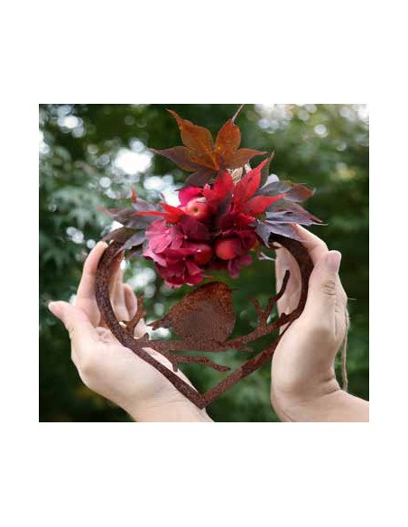 Vogel Deko Dickes Rost Vögelchen im Herz zum Hängen - Höhe 16 cm Dickes Rost Vögelchen im Herz zum Hängen
Höhe 16 cm
Breite 18