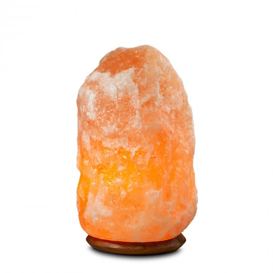Beleuchteter Salzkristall ROCK ca. 18-22 kg Beleuchteter Salzkristall ROCK ca. 18-22 kg, mit Holzsockel - Handgefertigt au