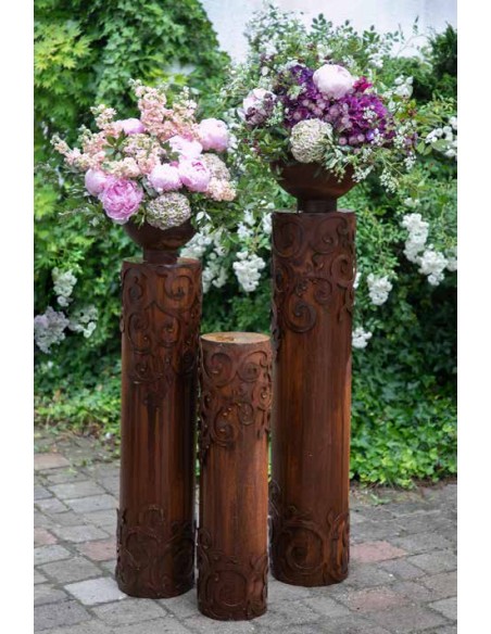 Graziosa - Säule mit aufgesetztem Muster - groß - Höhe 115 cm 
Höhe 115 cm
Durchmesser 25 cm