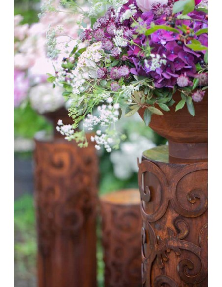 Graziosa - Säule mit aufgesetztem Muster - groß - Höhe 115 cm 
Höhe 115 cm
Durchmesser 25 cm