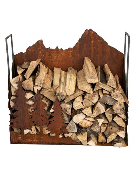 Holzstapler - Berge - klein Hol dir Alpinflair nach Hause

Holzstapler „Berge“mit Boden und Vierkantseiten
H