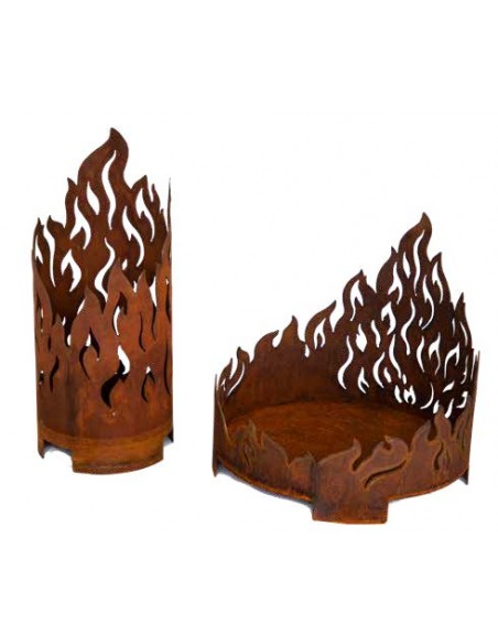Feuerschalen und Feuersäulen mit coolem Design aus Edelrost Edelstahl