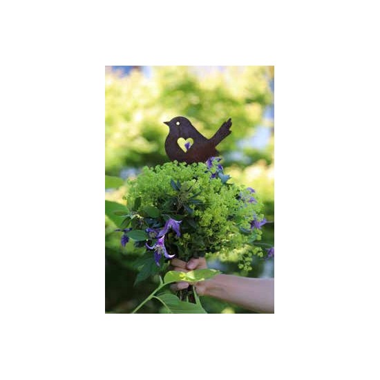 Geschenkideen aus Rost mit Vogel für Familie und Freunde