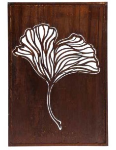 Paravent mit Ginkgoblatt 
Höhe 150 cm
Breite 100 cm