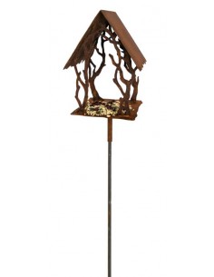 Schweres Vogelhaus mit Astmotiv - Höhe 31 cm 
Schweres Vogelhaus mit Astmotiv aus 2mm Stahl
Höhe 31 cm
Breit