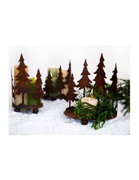 Tannentablett auf 3 Kugeln - klein