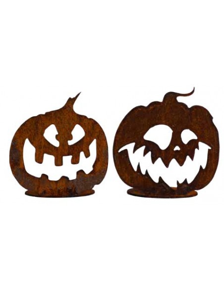 Halloween Kürbis Dekoration aus Rost - Kein Edelstahl