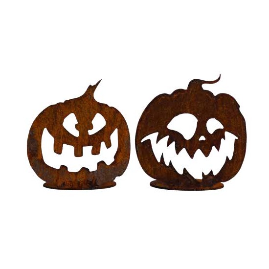 Herbstdeko Halloween - Edelrost in warmen Tönen Kürbisse zum selbst dekorieren