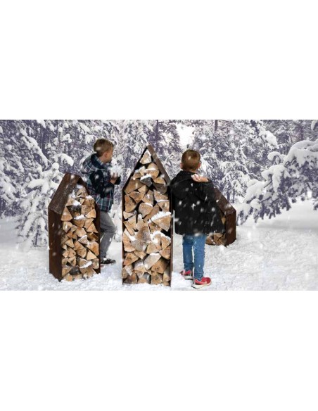 niedriger Holzstapler - Höhe 60 cm 
Haus-Holzstapler aus 2 mm Stahl mit geschlossener Rückseite
Höhe 60 cm
Breite 45 cm niedriger Holzstapler - Höhe 60 cm 
Haus-Holzstapler aus 2 mm Stahl mit geschlossener Rückseite
Höhe 60 cm
Breite 45 cm