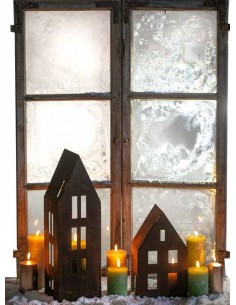 Neuheiten Saremo Kleines Haus mit offener Seite - Höhe 32 cm Kleines Rosthaus mit einer Öffnung an der Rückseite um einfaches au 2