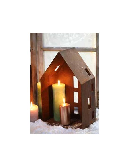 Haus mit offener Seite und asymmetrischen Fenstern Haus mit offener Seite und asymmetrischen Fenstern